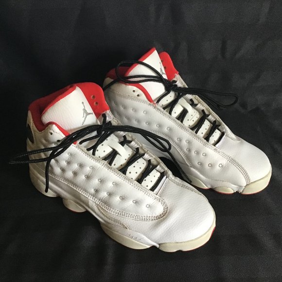 Air Jordan 13 Retro 'History of Flight’  High Tops White Leather with Hologram - Picture 2 of 16